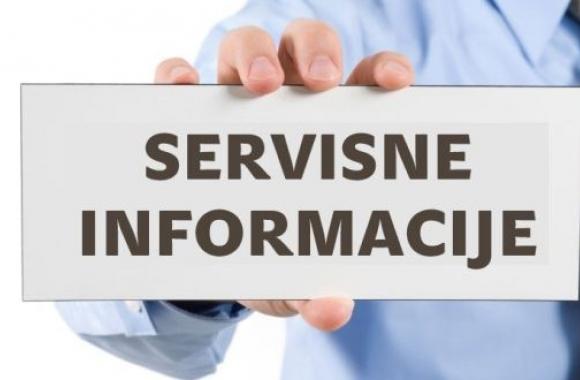 Servisne informacije