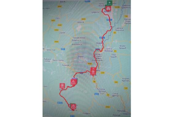 Mapa puta biciklisti 2 